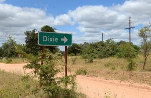 dixie road sign